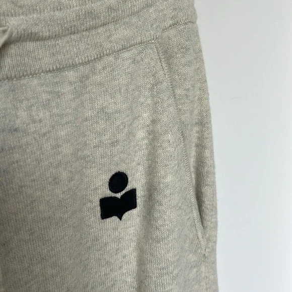 Isabel Marant ÉTOILE Kira Joggers Track Pants Light Grey Women’s Size 34 NWT